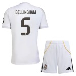 Günstige Fußballtrikots Real Madrid Bellingham 5 Kinder Heimtrikot 2025-26 Kurzarm
